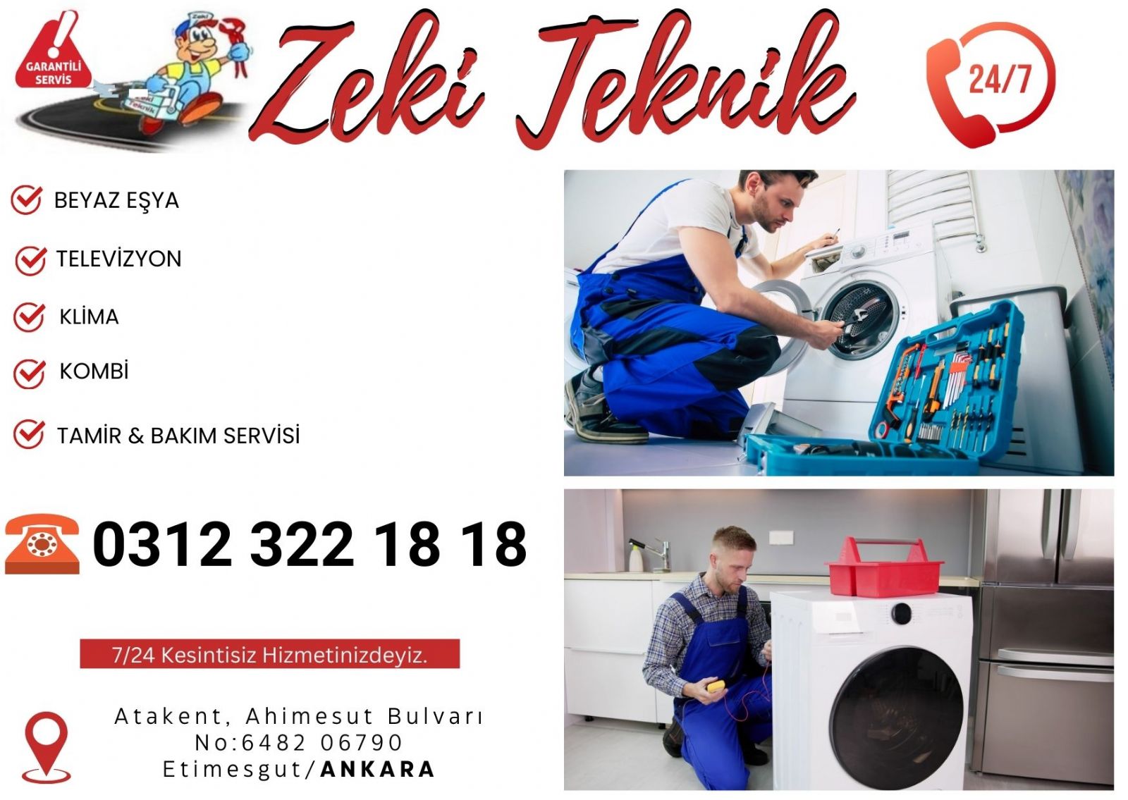 Elvankent Çamaşır Makinesi Tamircisi